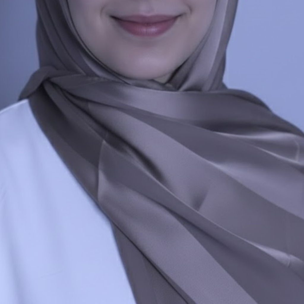 Chiffon and silk blend-Dark Nude