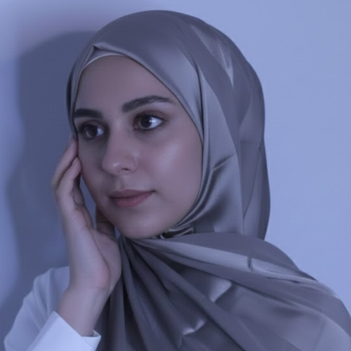 Chiffon and silk blend-Dark Olive Green