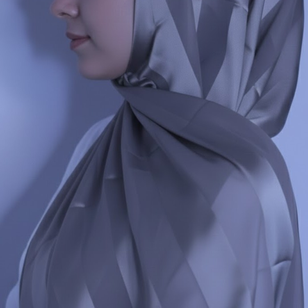 Chiffon and silk blend-Dark Olive Green