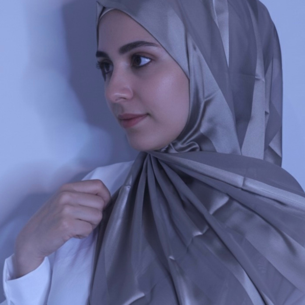 Chiffon and silk blend-Dark Olive Green