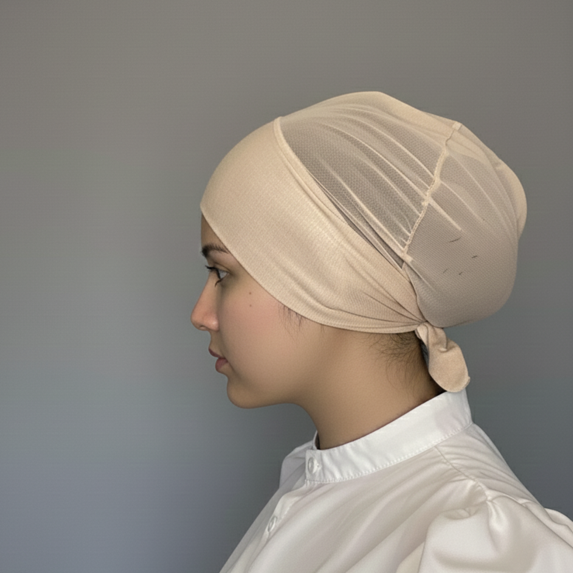 Straight Front, Closed Back - Beige