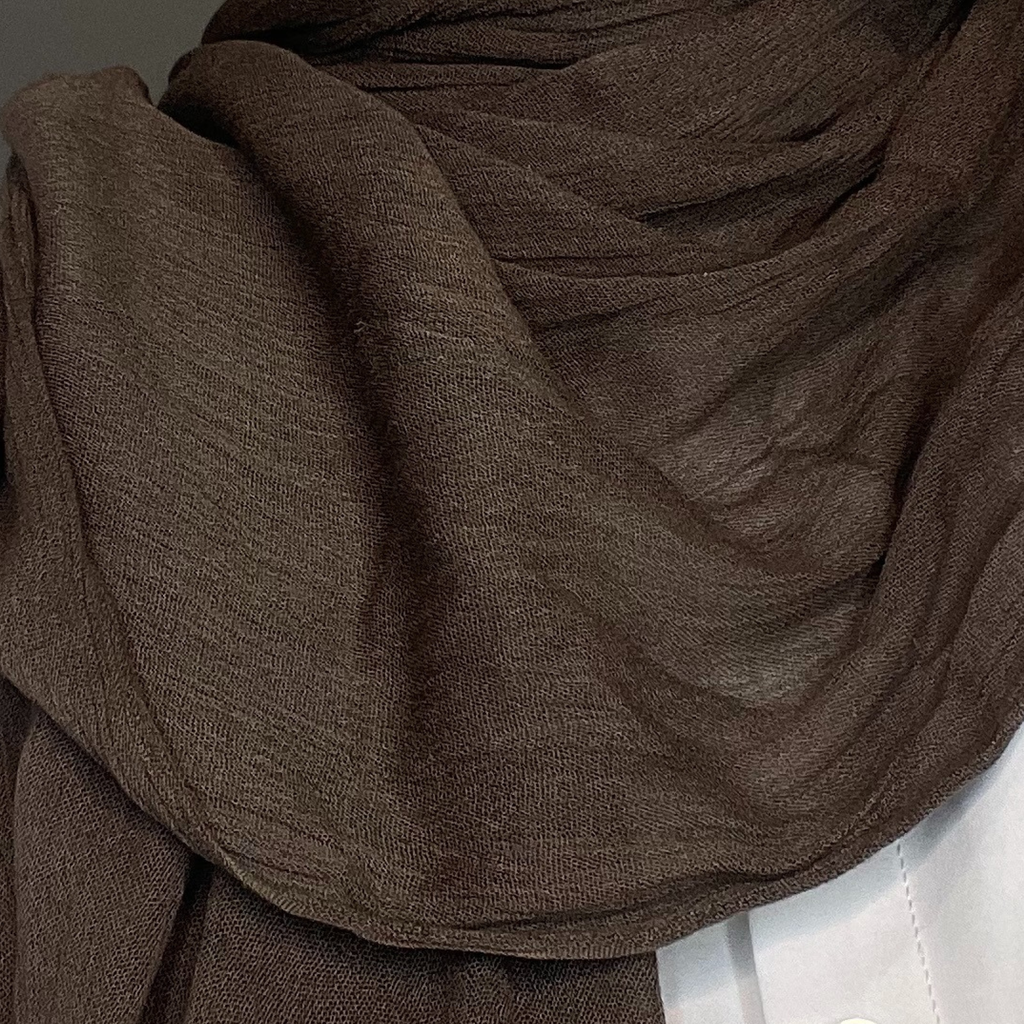 Crease cotton - Chocolate Brown