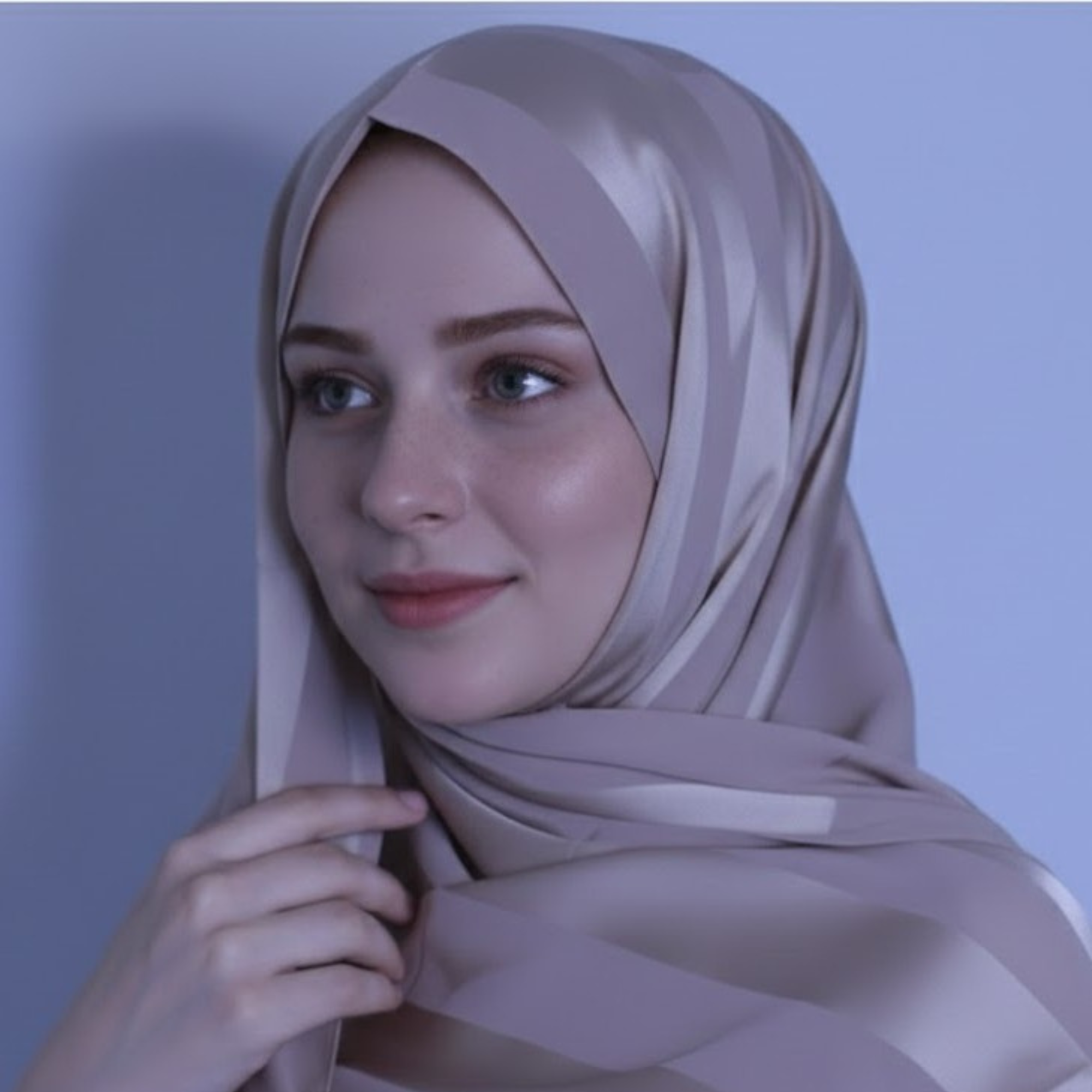 Chiffon and silk blend- beige