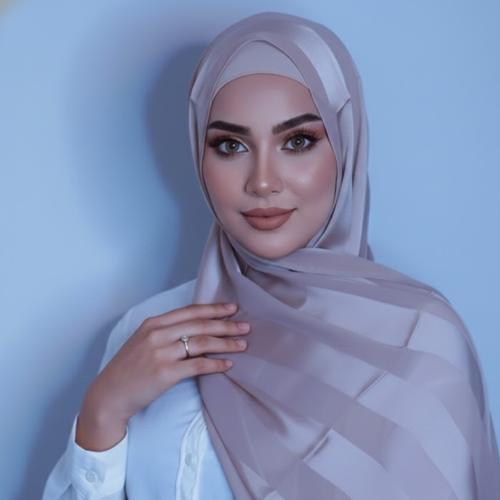 Chiffon and silk blend- Pink Hinted