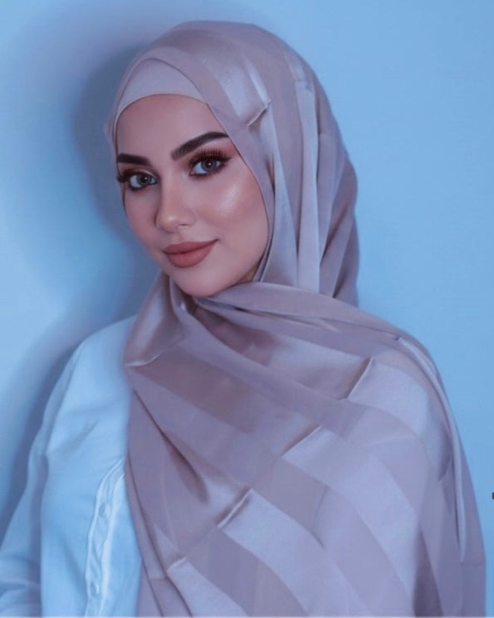 Chiffon and silk blend- Pink Hinted