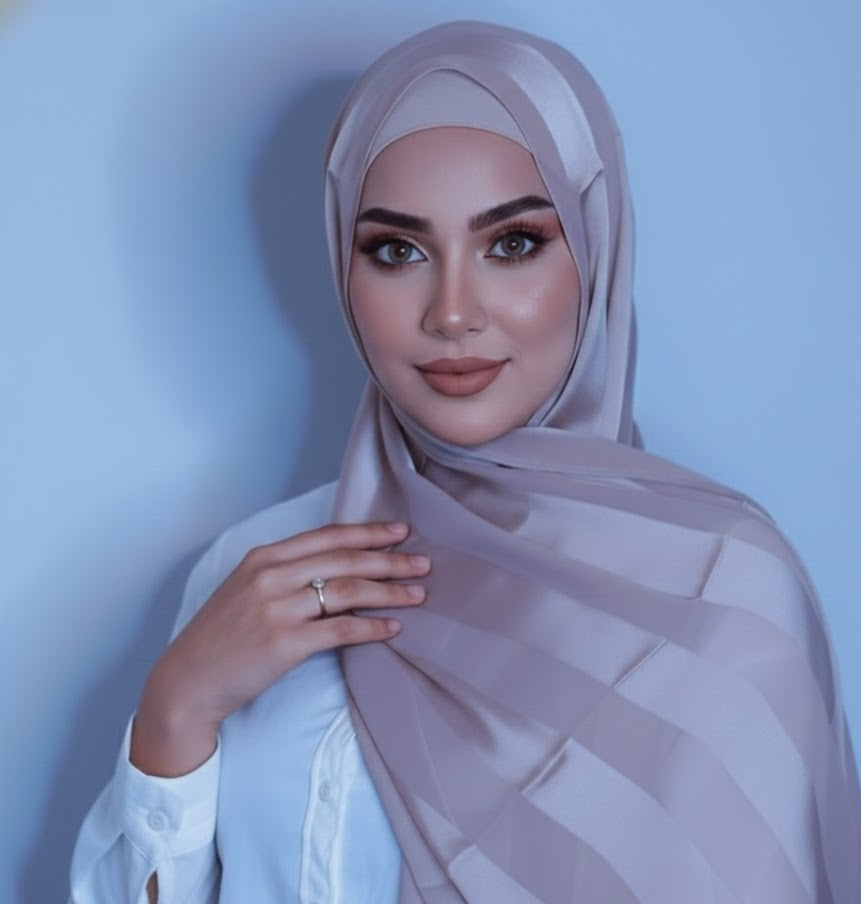 Chiffon and silk blend- Pink Hinted