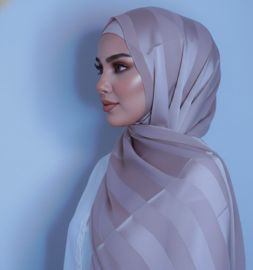 Chiffon and silk blend- Pink Hinted