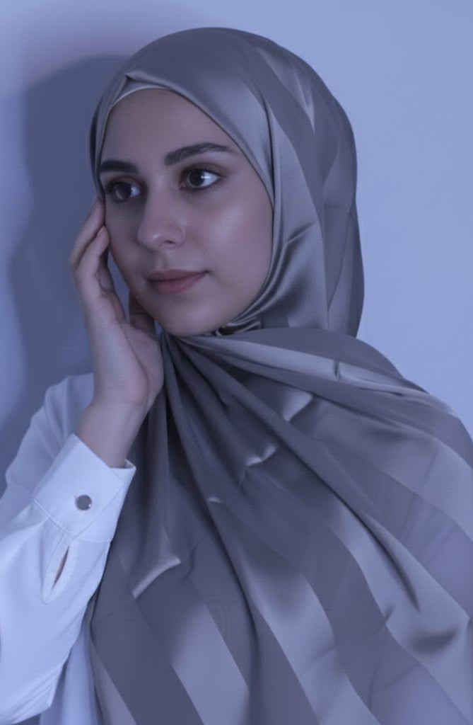 Chiffon and silk blend-Dark Olive Green