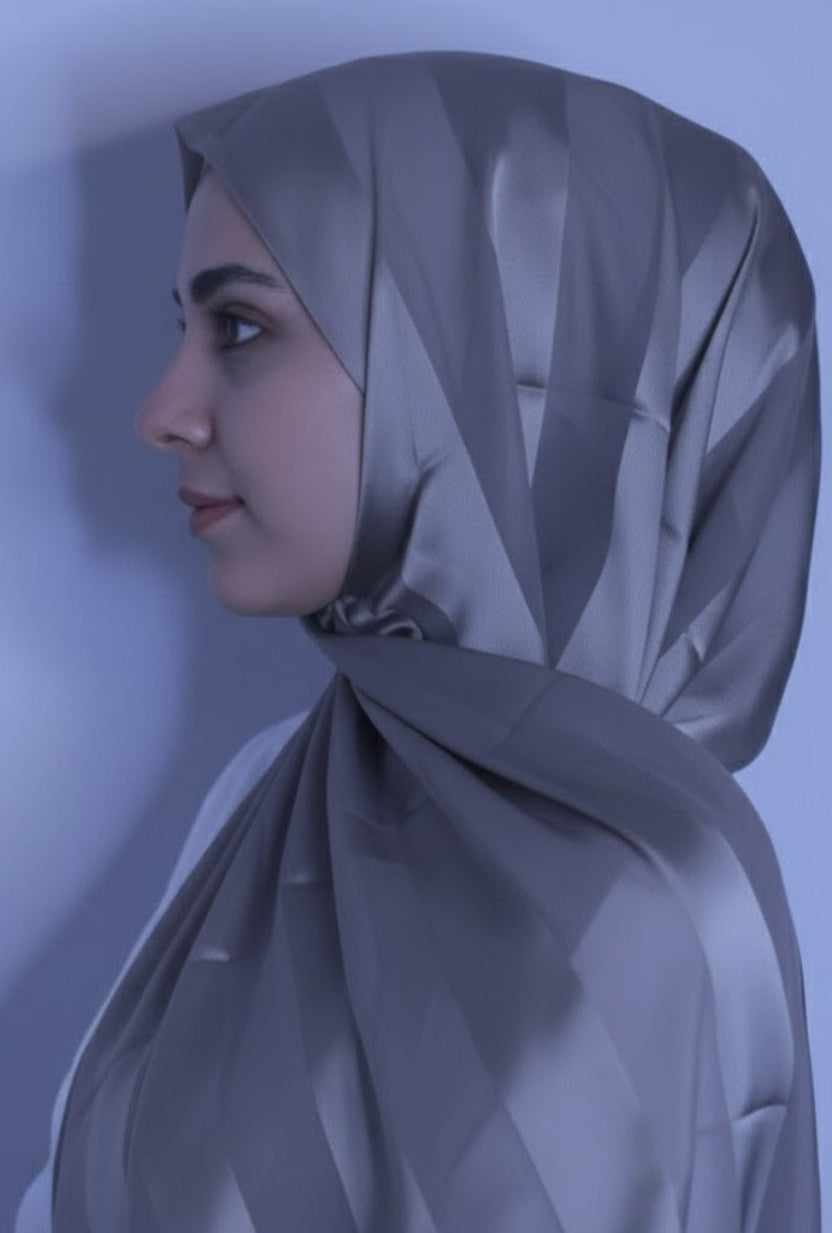 Chiffon and silk blend-Dark Olive Green